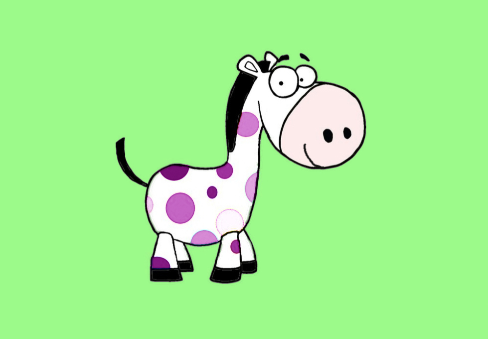 Zebra a pois